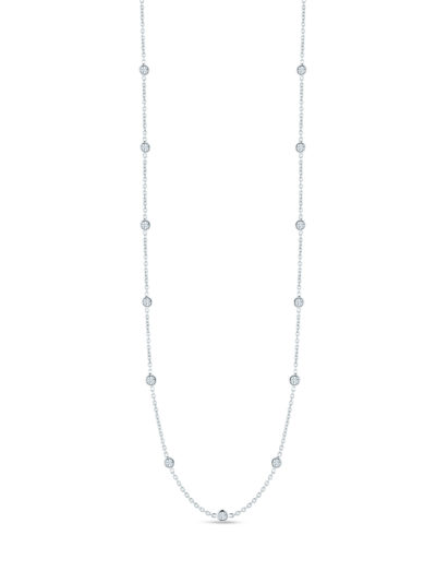Roberto Coin Diamonds by the Inch Necklace with 15 Diamond Stations 000163aw1815