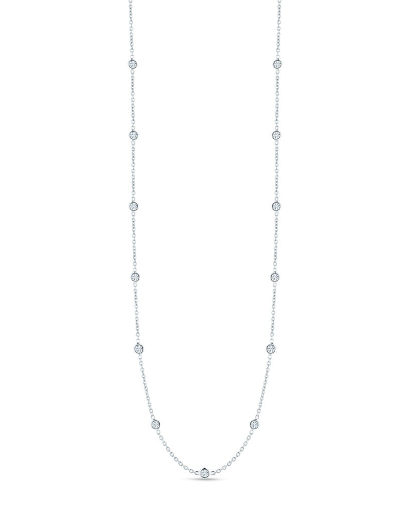 Necklace with 15 Diamond Stations