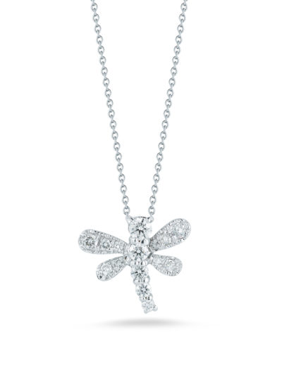 Roberto Coin Tiny Treasures Dragonfly Pendant with Diamonds 000349awchx0