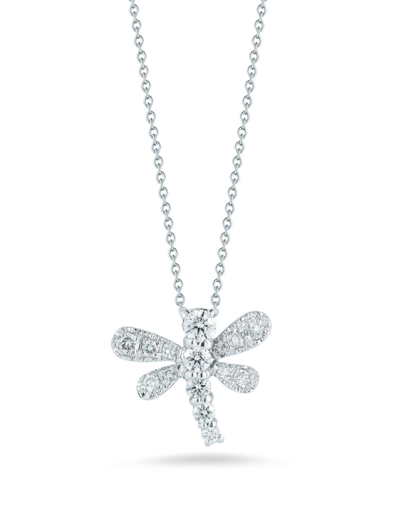 Dragonfly Pendant with Diamonds