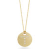 Roberto Coin Tiny Treasures Disc Pendant with Diamond Initial T 000801AYCHXT