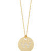 Roberto Coin Tiny Treasures Disc Pendant with Diamond Initial W 000801AYCHXW