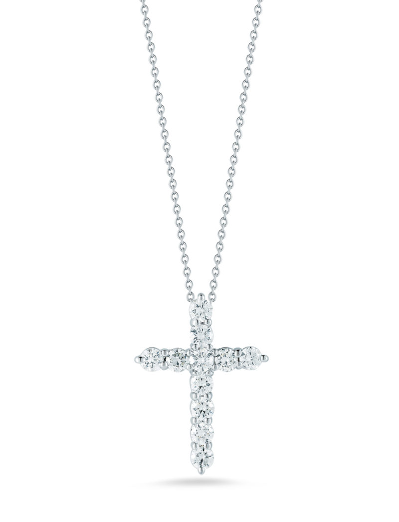 Cross Pendant with Diamonds
