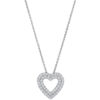 Roberto Coin Tiny Treasures Heart Pendant with Diamonds. 000903AWCHX0