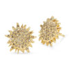 Roberto Coin Tiny Treasures Sun Earrings with Brown Diamond 000953AYERBD