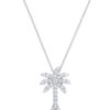 Roberto Coin Tiny Treasures Large Palm Tree Pendant with Diamonds 001145AWCHX0