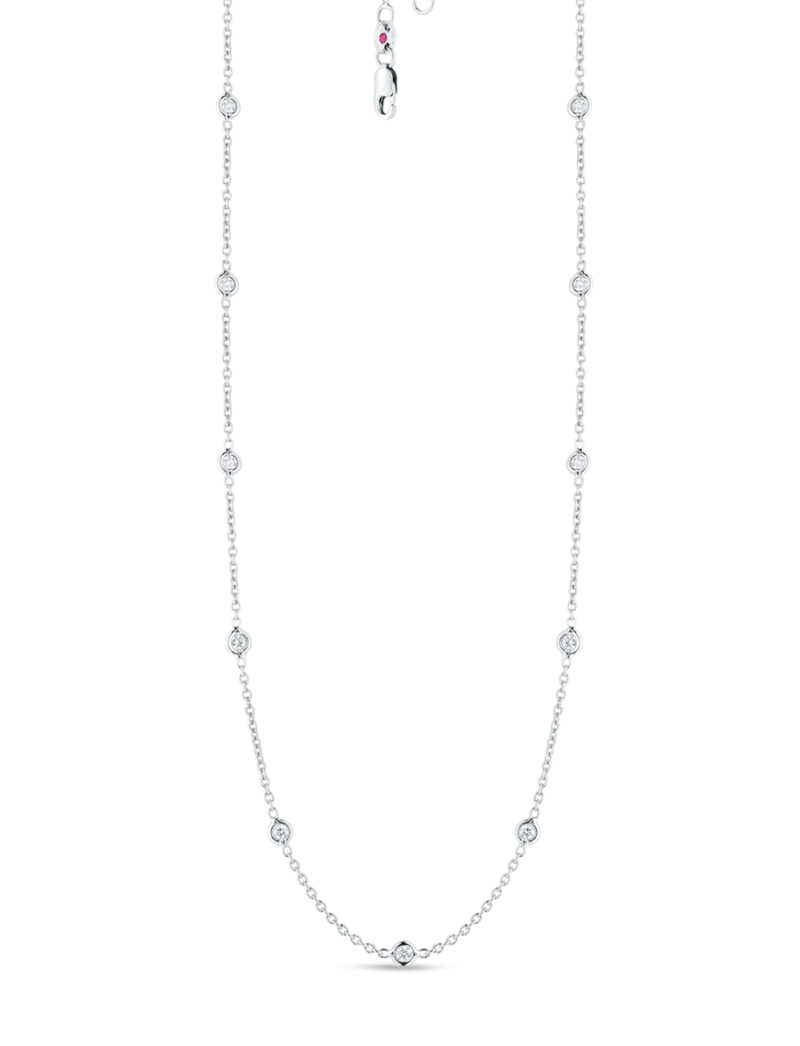 Necklace with 19 Diamond Stations