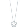 Roberto Coin Tiny Treasures Flower Pendant with Diamonds 001253AWCHX0