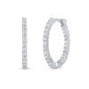 Roberto Coin Perfect Diamond Hoops XSmall Inside Outside Diamond Hoop Earrings 001448AWERX0