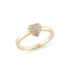 Roberto Coin Tiny Treasures Puffed Heart Ring with Diamonds 001594AYLRX0