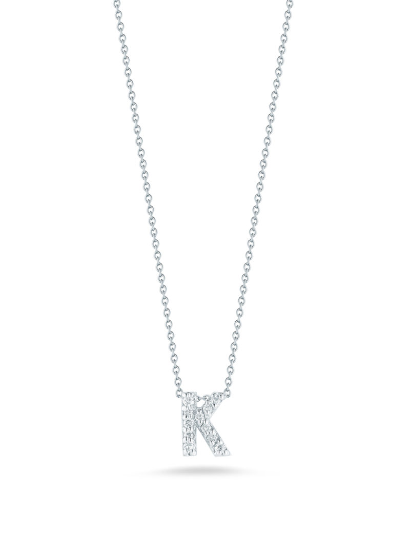 Love Letter K Pendant with Diamonds