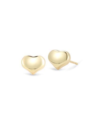 Roberto Coin Tiny Treasures Heart Stud Earrings 023238AYER00
