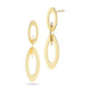 Roberto Coin Designer Gold Chic and Shine Small Link Earrings 295125AYER00
