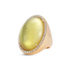 Roberto Coin Cocktail Ring with Diamonds, Quartz, and Mother of Pearl 473414AXLRLQ