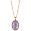 Roberto Coin Cocktail Pendant with Diamonds, Amethyst, and Mother of Pearl 473431AXCHAM