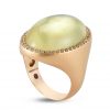 Roberto Coin Cocktail Ring with Diamonds, Quartz, and Mother of Pearl 473499AXLRLQ Side