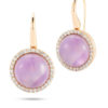 Roberto Coin Cocktail Earrings with Diamonds, Amethyst, and Mother of Pearl 473500AXERAM