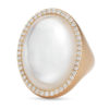 Roberto Coin Cocktail Ring with Diamonds, Crystal, and Mother of Pearl 473501AX65MP