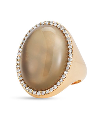 Roberto Coin Cocktail Ring with Diamonds, Quartz, and Mother of Pearl 473502AX65SQ