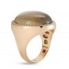 Roberto Coin Cocktail Ring with Diamonds, Quartz, and Mother of Pearl 473502AX65SQ Side