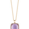 Roberto Coin Cocktail Pendant with Diamonds, Amethyst, and Mother of Pearl 473552AX18JX
