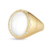 Roberto Coin Cocktail Ring with Diamonds, Crystal, and Mother of Pearl 473563AY70SB