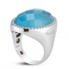 Roberto Coin Cocktail Ring with Diamonds, Topaz, and Mother of Pearl 473642AW65JX Side