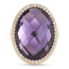 Roberto Coin Cocktail Ring with Diamonds and Amethyst 473708AX65JX
