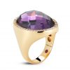 Roberto Coin Cocktail Ring with Diamonds and Amethyst 473708AX65JX Side