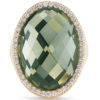 Roberto Coin Cocktail Ring with Diamonds and Prasiolite 473710AX65JX