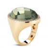 Roberto Coin Cocktail Ring with Diamonds and Prasiolite 473710AX65JX Side