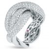 Roberto Coin Fantasia Twist Ring with Diamonds 518019AW65D0 Side
