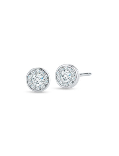 Roberto Coin Classic Diamond Stud Earrings with Diamonds 518151AWERX0