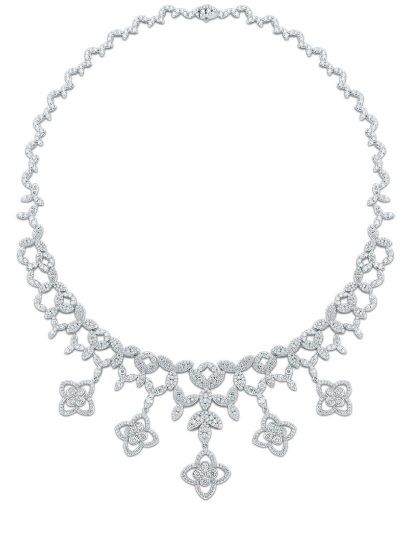 Bib Necklace with Diamonds