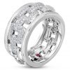 Roberto Coin Classic Diamond Ring with Diamonds 519201AW65X0 Side