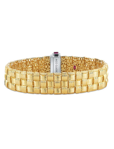Roberto Coin Appassionata 3 Row Bracelet with Diamond Clasp 639008AJLBD0
