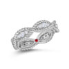 Roberto Coin New Barocco 1 Row Ring with Diamonds 7771066AW65X