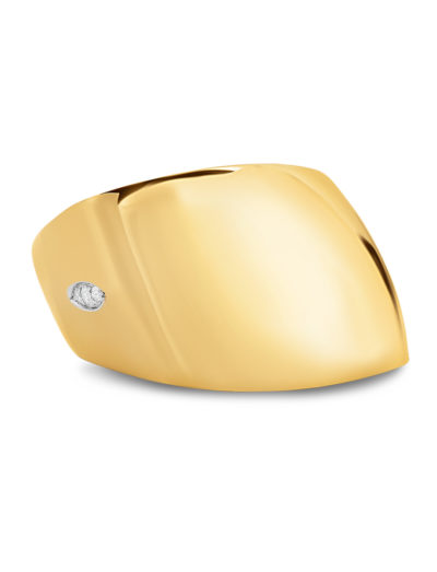 Roberto Coin Golden Gate Ring with Diamonds 7771090AJ65X