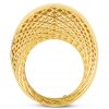 Roberto Coin Golden Gate Ring with Diamonds 7771102AJ65X front