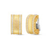 Roberto Coin Princess Satin Finish Earrings with Diamond Edges 7771206AYERX
