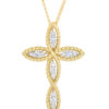 Roberto Coin New Barocco Cross Pendant with Diamonds 7771269AJ18X