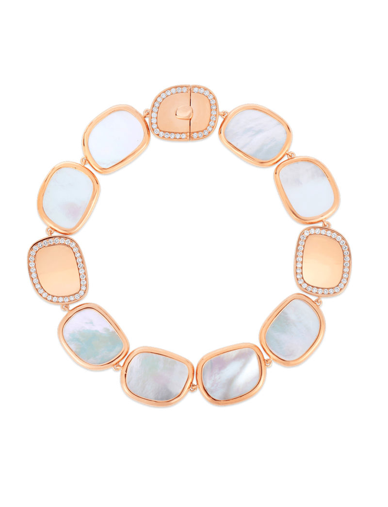 Bracelet with Mother of Pearl and Diamonds
