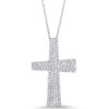 Roberto Coin Scalare Large Cross Pendant with Diamonds 8881403AW18X