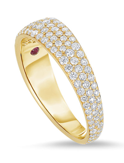 Roberto Coin Scalare Ring with Diamonds 8881438AY65X