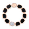 Roberto Coin Black Jade Bracelet with Black Jade and Diamonds 888603AHLBJX
