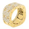 Roberto Coin Pois Moi 2 Row Square Ring with Diamonds 888705AY65X0 Side