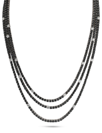 Roberto Coin Fantasia Necklace with Sapphires and Diamonds 888990AWCHBD