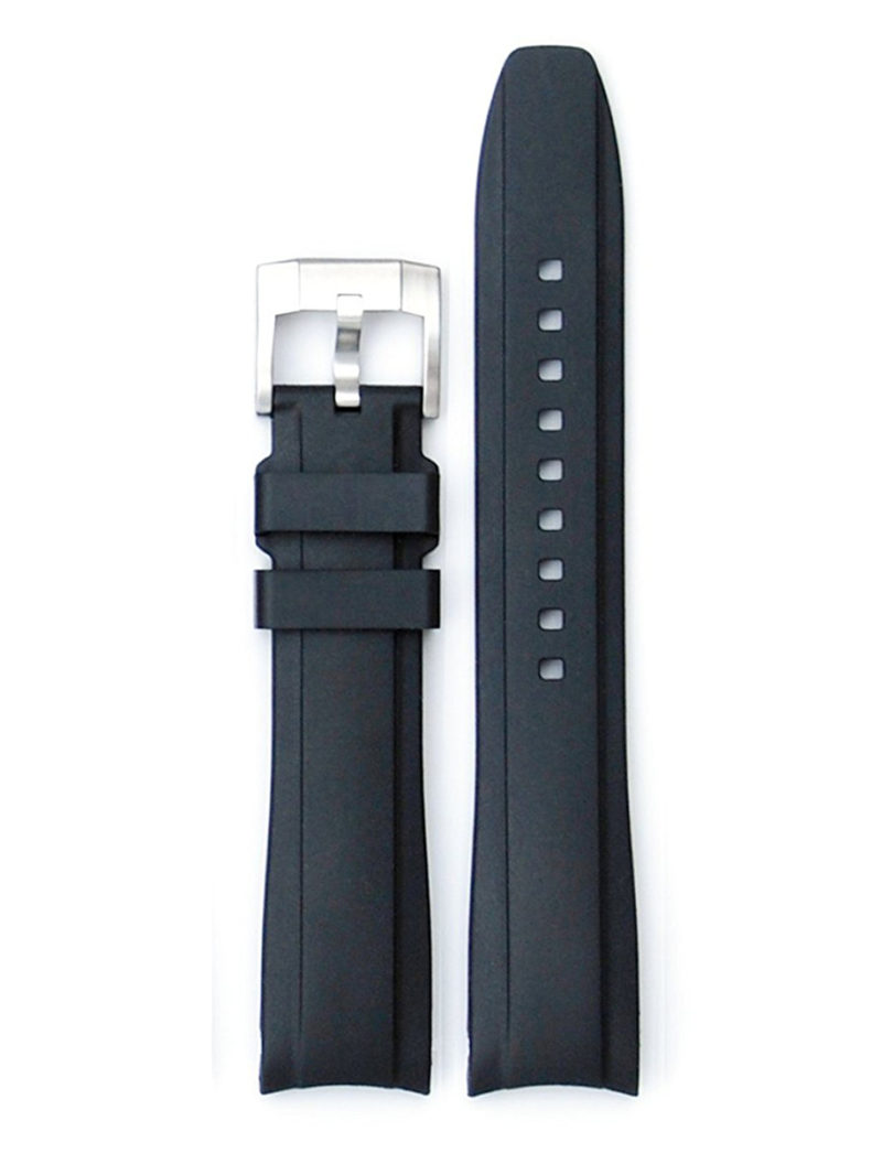 Curved End Rubber Strap with Tang Buckle