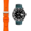 Everest Curved End Rubber Strap with Tang Buckle EH5ORG Dial