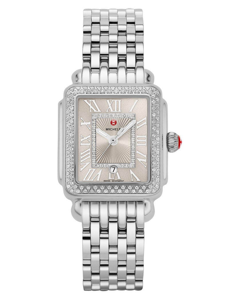 Madison Mid Stainless-Steel Diamond Watch